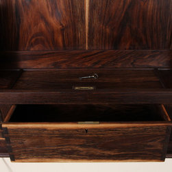 Walnut Gun Cabinet - Filing Cabinets