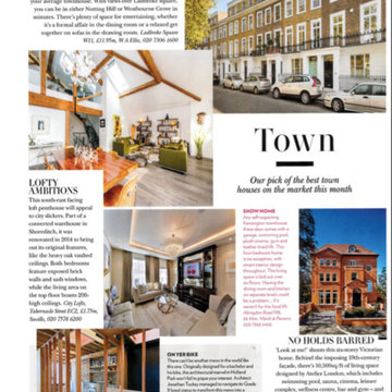 Country & Town Magazine: "The best town houses on the market this month" Feb, 20