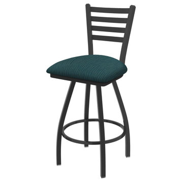 XL 410 Jackie 30 Swivel Bar Stool with Pewter Finish and Graph Tidal Seat