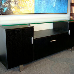 Katie Credenza | Black Wood - Storage Cabinets