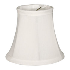 Chandelier Shade, 3"x5"x4.5", Soft Bell, White, Clip-On, Single