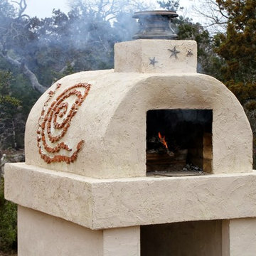 The Molina Family Wood Fired Brick Pizza Oven in Texas