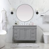 21" Transitional Grey-Light Bathroom Vanity