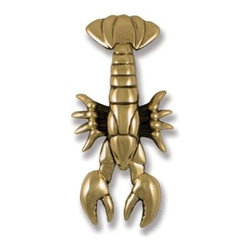 Solid Brass Lobster Door Knocker - Door Knockers