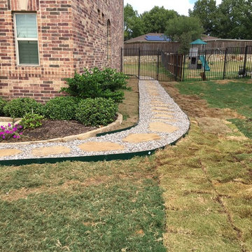 Flagstone and Rock path