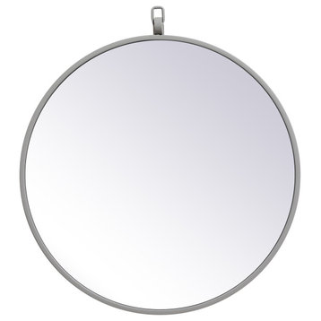 Elegant Lighting MR4718 Eternity 18" Diameter Circular Beveled - Grey