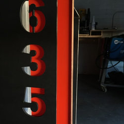Plasma Cut Steel Acrylic Backing - Mailboxes