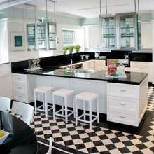black & white kitchens