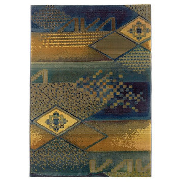 Oriental Weavers Sphinx Kharma Ii 618f4 Rug, Blue/Green, 9'9"x12'2"