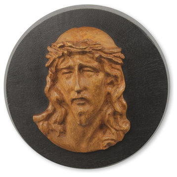 Agony of Christ Teak Relief Sculpture
