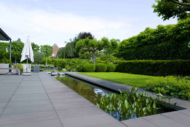 Modern garden in Dortmund.