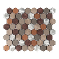 Metallico Copper Metallic Mosaic - Mosaic Tile