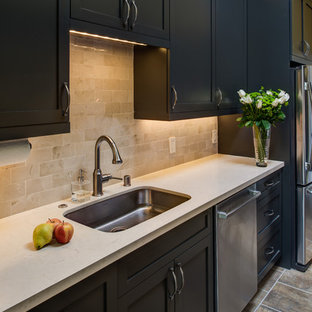 Charcoal Galley Kitchen- Designed By Jane Regan