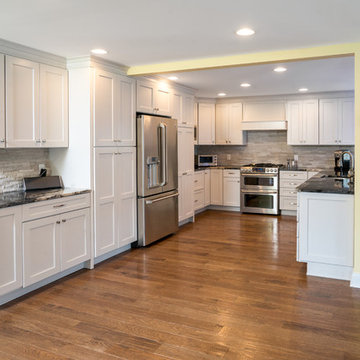 Kitchen Addition Recessed Panel with custom paint color.
