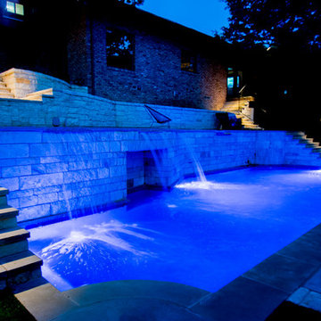 Fort Worth Extreme Hillside Pool, Spa & Outdoor Living