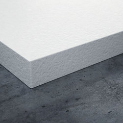 LUSSO STONE VIGO SOLID STONE RESIN SHOWER TRAY & WASTE MATTE BLACK /WHITE FINISH - Products