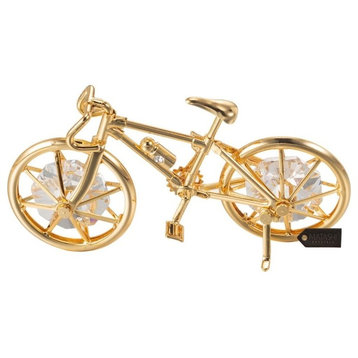 24K Gold Plated Bicycle Ornament