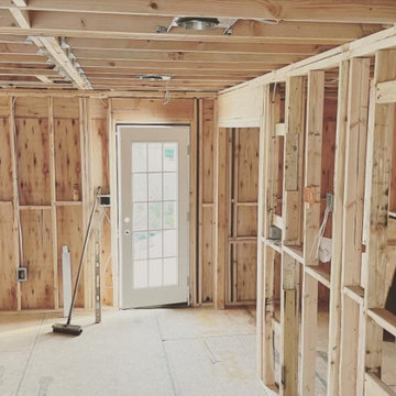 Framing for second floor addition.