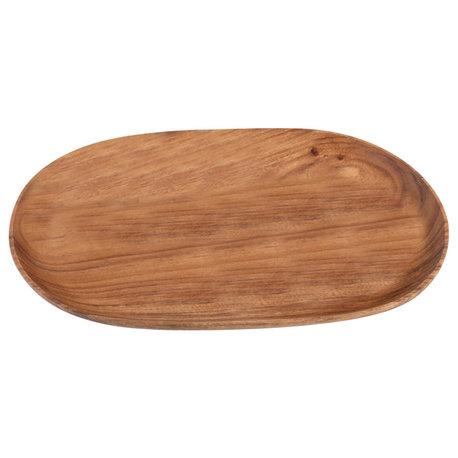 Acacia Wood Oval Tray