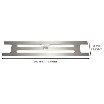 rb3 Stainless Steel Shower Niche Shelf, Brushed