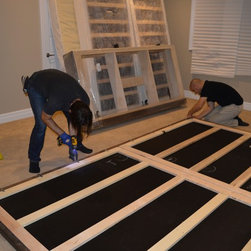 Custom Platform Bed w/ Headboard - Panel Beds
