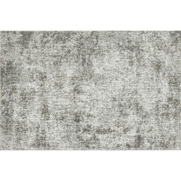 Darrin Contemporary Abstract Cream Indoor Scatter Mat Rug, 2'x3'