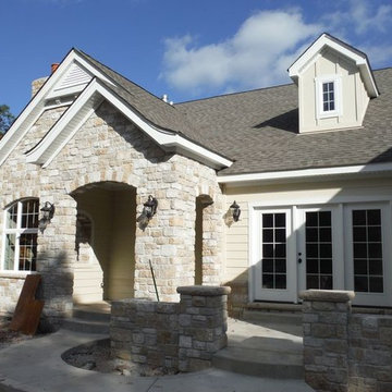 Hardie Navajo Beige w/ Khaki Brown Board & Batten | Herman, MO. (65041)