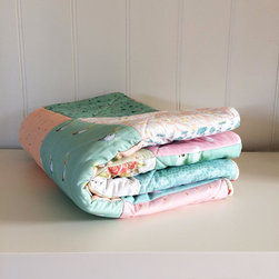 Kids Bed Quilts in Patchwork. Fabrics by Thistle and Fox - Products