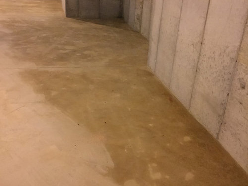 New Construction Wet Basement, Warm Spot On Basement Floor