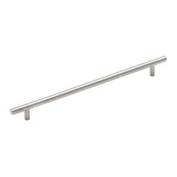 Cosmas - Cosmas 305-320SN Satin Nickel 12-5/8&rdquo; CTC (320mm) Euro Bar Pull [10-PACK] - Cabinet And Drawer Handle Pulls