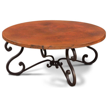 Laredo Round Copper Coffee Table