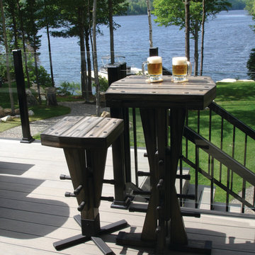 Outdoor Pub Table & Stools by Chattels In Design