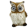 3-Piece Assorted Owl Set With Light-Up Solar Eyes