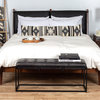 Poly and Bark Truro Bed Headboard Cushion Set, Onyx Black, Queen