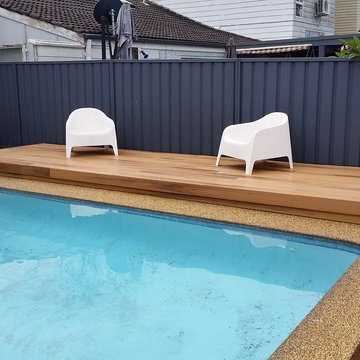 Poolside Deck - Duralife Composite decking - Golden Teak