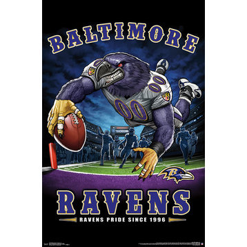 Baltimore Ravens End Zone Poster, Premium Unframed
