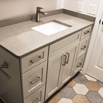 Waypoint Painted Harbor Cabinets and Lenova