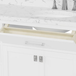 Caroline 60'' White Bathroom Vanity - Bathroom Vanities And Sink Consoles