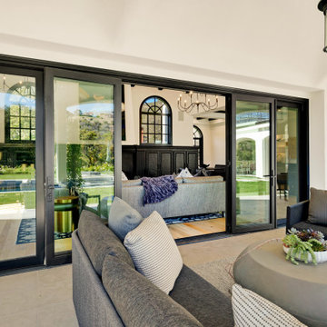 Bi-Fold Doors with Convenient Man Doors for Easy Access