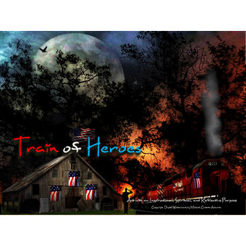 Train of Heroes, 5"x7", Canvas
