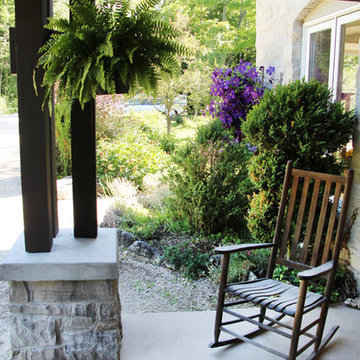 Post and Beam Porch with "Floating" Windows
