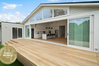 Character home renovation & addition makes the most of a serene position.
