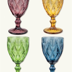 Jeweled Palette Goblets - Everyday Glasses