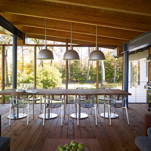 Exposed Ceiling Joist Midcentury Houzz