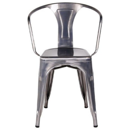 Tolix Chair W/ Arm (Set Of 4) Replica , Gunmetal