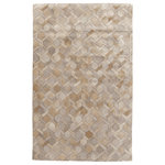 Exquisite Rugs - Natural Hide Cowhide Ivory Area Rug, 8'x11' - Our natural hide collection brings a sense of warmth and comfort with a modern flair to any room. Each rug is meticulously handcrafted from premium hair-on cowhide. Make a statement with clean lines and rich texture. Due to the nature of this handmade product, there will be a light side and a darkside, rotating the rug 180 degrees. There is also up to+/- 6 inches variance in size.
