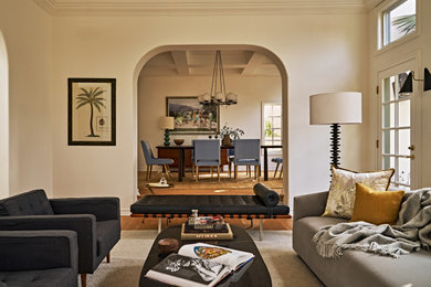 Transitional living room photo in Los Angeles
