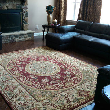Family Rooms & Great Rooms with Oriental Rugs