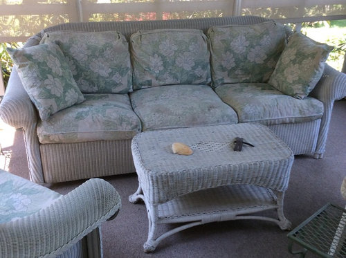 Throw Pillows To Go With Faded Porch Furniture