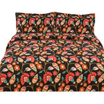 Collection - Marigold Garden Reversible Patchwork Quilt, Multicolor, King - Experience a beautifully harmonized sunrise once you wake up in the morning with our Collection Elegant Marigold&#39;s Garden Quilt Reversible Patchwork Bedspread Set, Floral, Multi-Colored Mustard Yellow & Brown, 2-3-Pieces. This elegantly designed light weight patchwork quilt set is ideal for any home that wishes to experience the sunny countryside with blooming marigolds on your bed. It is finished off with a repeated marigold and sunflower motif design and also includes a reversible yellow mustard patchwork patterned backside to complete the look. Made with polyester microfiber and contains 50% cotton and polyester filling created for your comfort for the softest and coziest material.